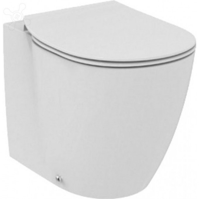 Напольный пристенный унитаз-соло IDEAL STANDARD CONNECT AQUABLADE, гор. выпуск, с крепежом E052401