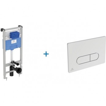 Пневматический промо-набор IDEAL STANDARD Инсталляция PROSYS R027767 + Пневматическая панель смыва OLEAS R0116AA Пневматический промо-набор IDEAL STANDARD Инсталляция PROSYS R027767 + Пневматическая панель смыва OLEAS R0116AA